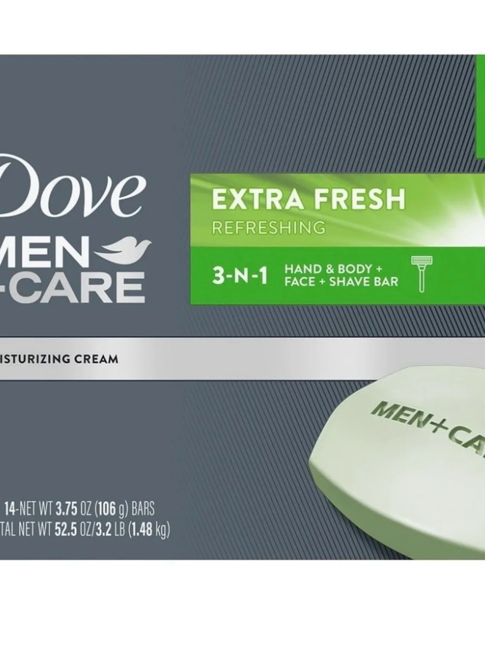 Men+Care Extra Fresh 3-in-1 Hand, Body & Face Shave Bar